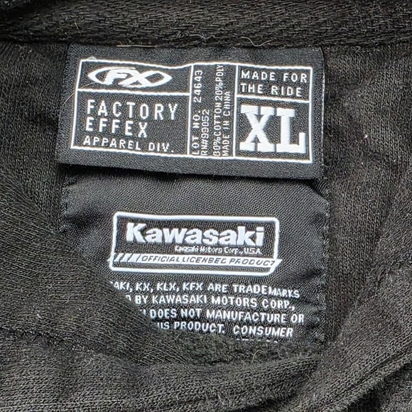 FX FACTORY EFFEX Kawasaki Ninja Pullover Hoodie Unisex Womens XL / Mens Med - Picture 4 of 8
